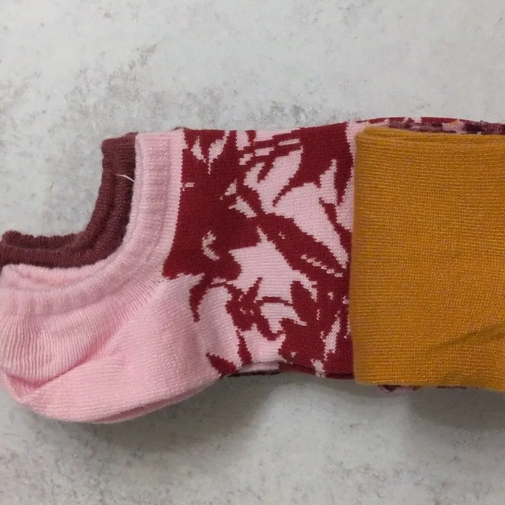 NWT Summer & Rose Multicolored Ankle Heel Socks 5 Pairs Size 8 10